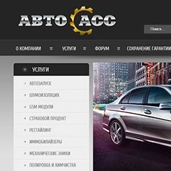 Авто Асс - пример сайта автосервиса